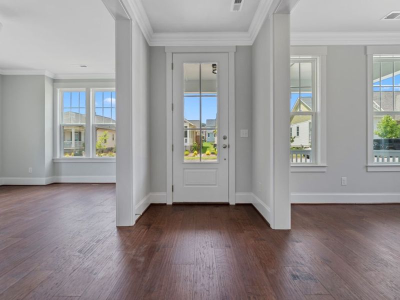 Representative unfurnished interior of a home built from the Abree by Avencia Homes in Riverwalk, Rock Hill (Image 11). Representative unfurnished interior of a home built from the Abree by Avencia Homes in Riverwalk, Rock Hill (Image 11).