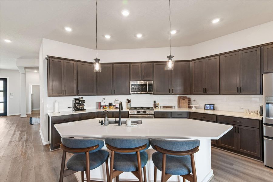 Furnished interior view inside a new home in Mayfair - Select Garden Series, New Braunfels (Image 19). Furnished interior view inside a new home in Mayfair - Select Garden Series, New Braunfels (Image 19).