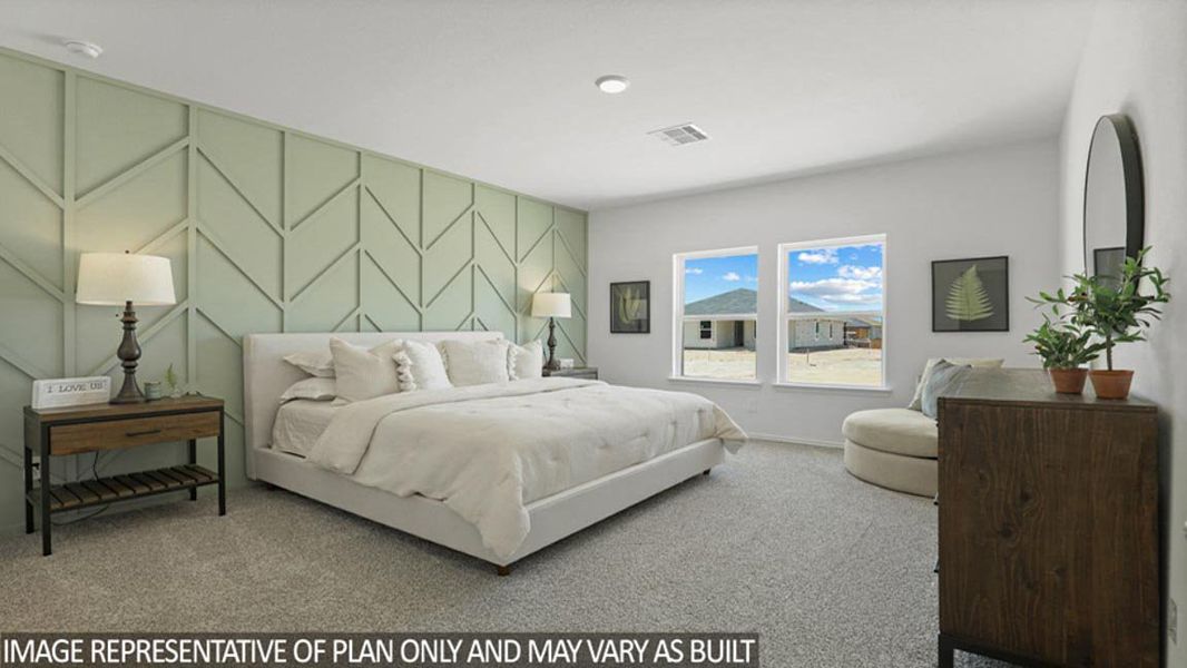 Furnished interior view inside a new home in Venetian Pines, Conroe (Image 9).
