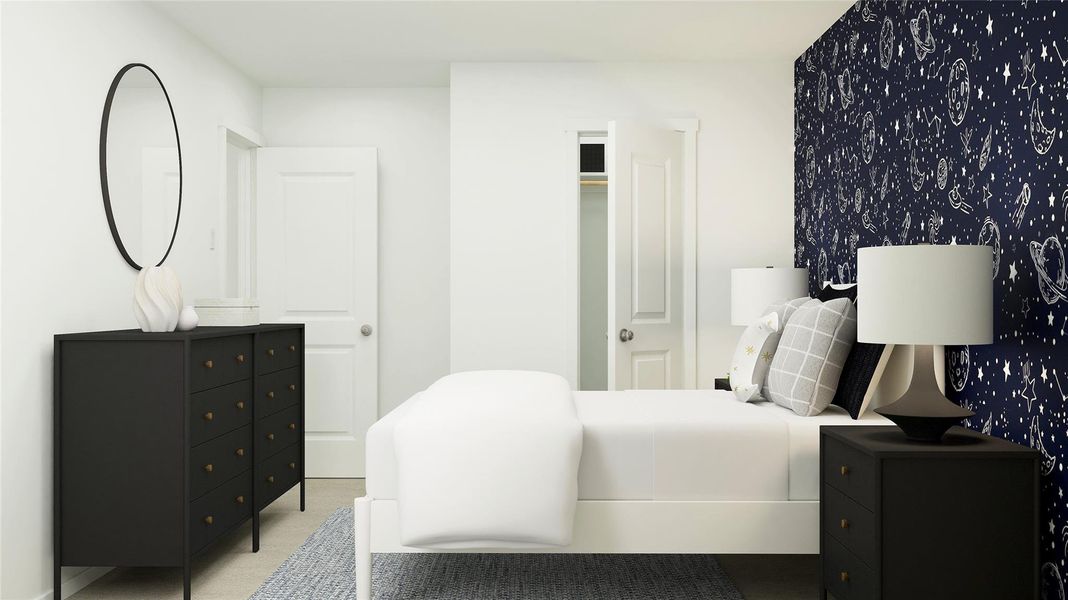 Pics are not of actual home.  They are a representative of a home of the same floor plan