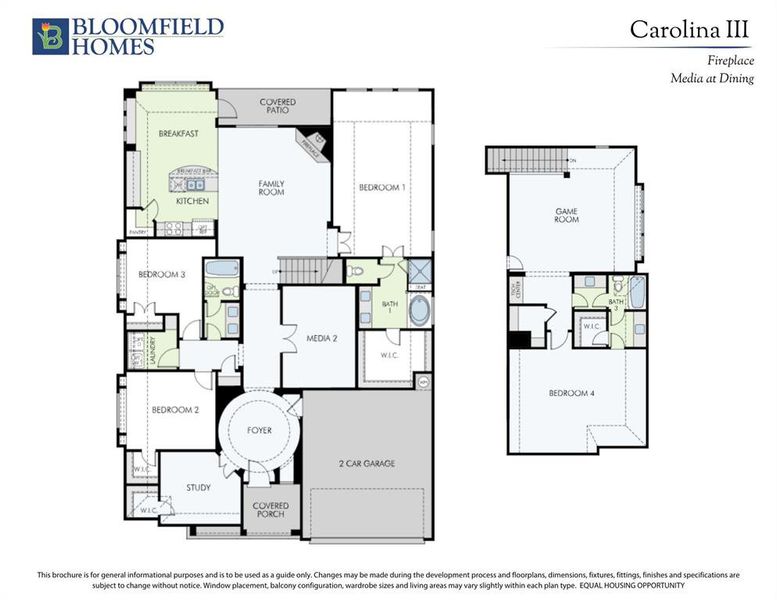 2D floor plan layout of this home in The Oaks, Red Oak, TX (Image 2).