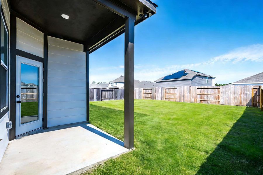 Covered patio