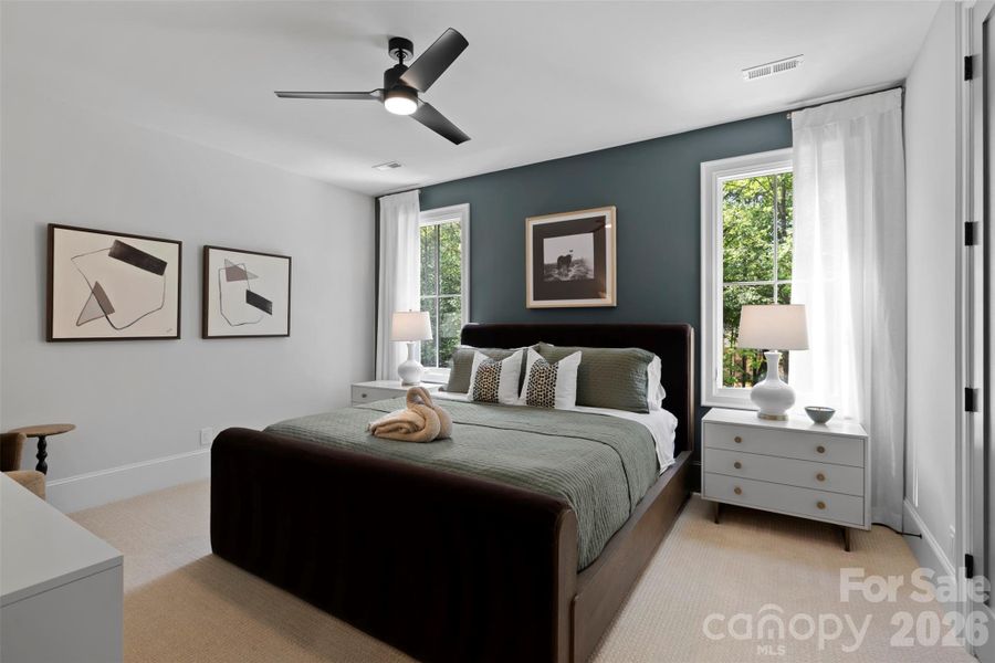 Furnished interior view inside a new home in , Charlotte (Image 24). Furnished interior view inside a new home in , Charlotte (Image 24).