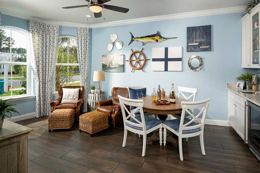 Representative furnished interior of a home built from the Breeze by Minto Communities in Latitude Margaritaville Hilton Head, Hardeeville (Image 5). Representative furnished interior of a home built from the Breeze by Minto Communities in Latitude Margaritaville Hilton Head, Hardeeville (Image 5).