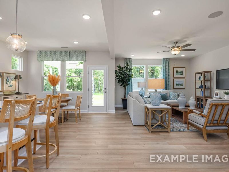 Furnished interior view inside a new home in Retreat at North Main, Lillington (Image 6).