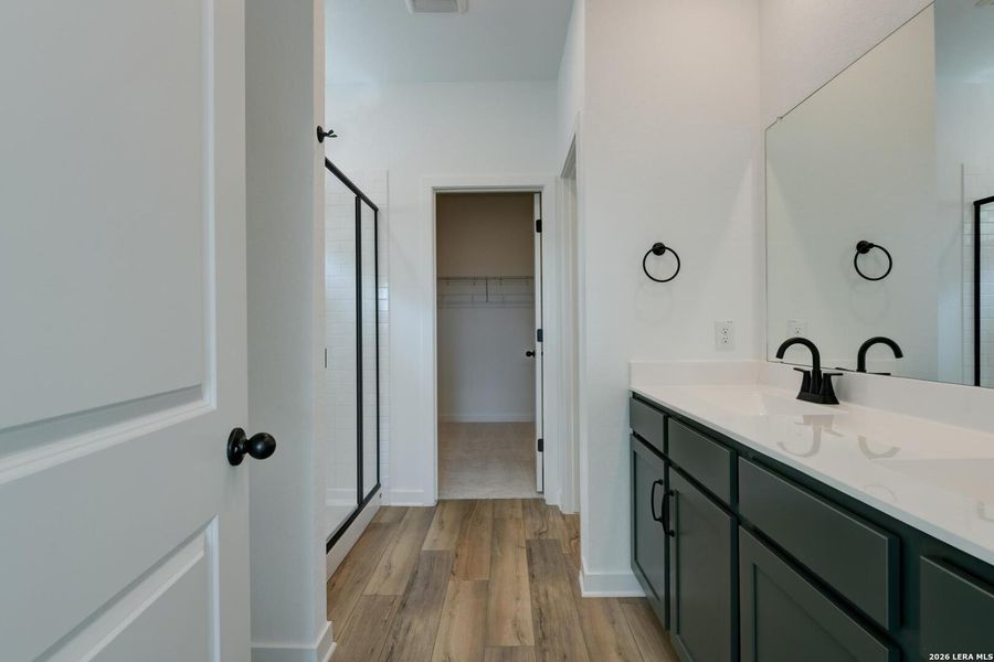 Furnished interior view inside a new home in Nopal Valley, San Antonio (Image 8).