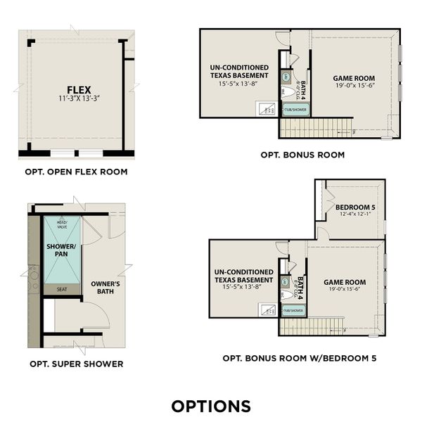 2D floor plan layout for the The George by Davidson Homes LLC in Lago Mar, Texas City, TX (Image 4).