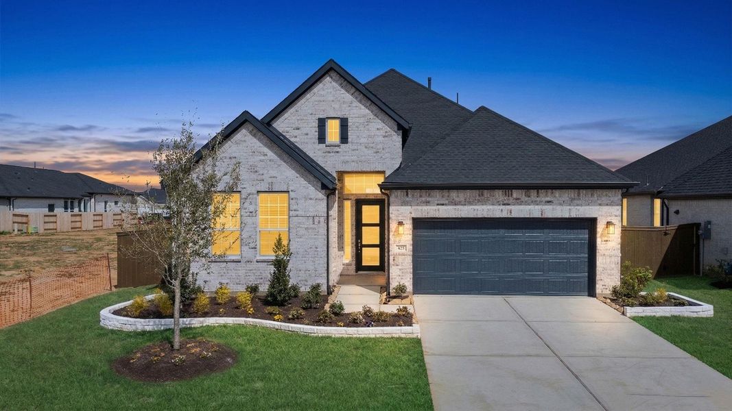 Front exterior of a new home in Attwater, Waller, TX, highlighting curb appeal (Image 18).