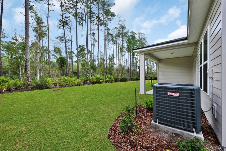Representative exterior details of a home built from the Hudson II by Riverside Homes in Hidden Creek at SilverLeaf 70' Series, St. Augustine (Image 24).