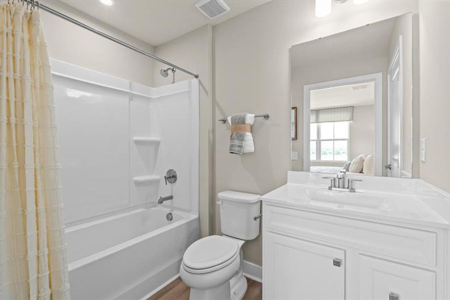 Representative furnished interior of a home built from the NEW - Dunmore by Ryan Homes in Middle Creek Village, Bolivia (Image 40).