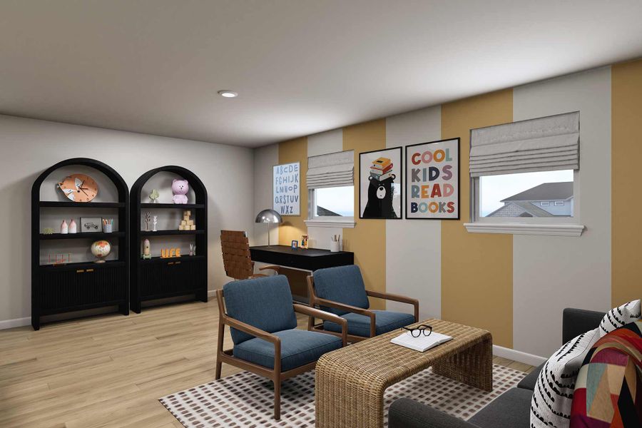 Representative furnished interior of a home built from the The Berrybrook by David Weekley Homes in The Preserve at Laurelton – Canopy Collection, Green Cove Springs (Image 6). Representative furnished interior of a home built from the The Berrybrook by David Weekley Homes in The Preserve at Laurelton – Canopy Collection, Green Cove Springs (Image 6).