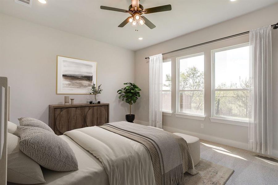 Furnished interior view inside a new home in Pecan Grove, Burleson (Image 8). Furnished interior view inside a new home in Pecan Grove, Burleson (Image 8).