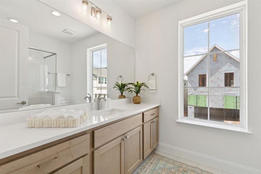 Furnished interior view inside a new home in , Dallas (Image 9).
