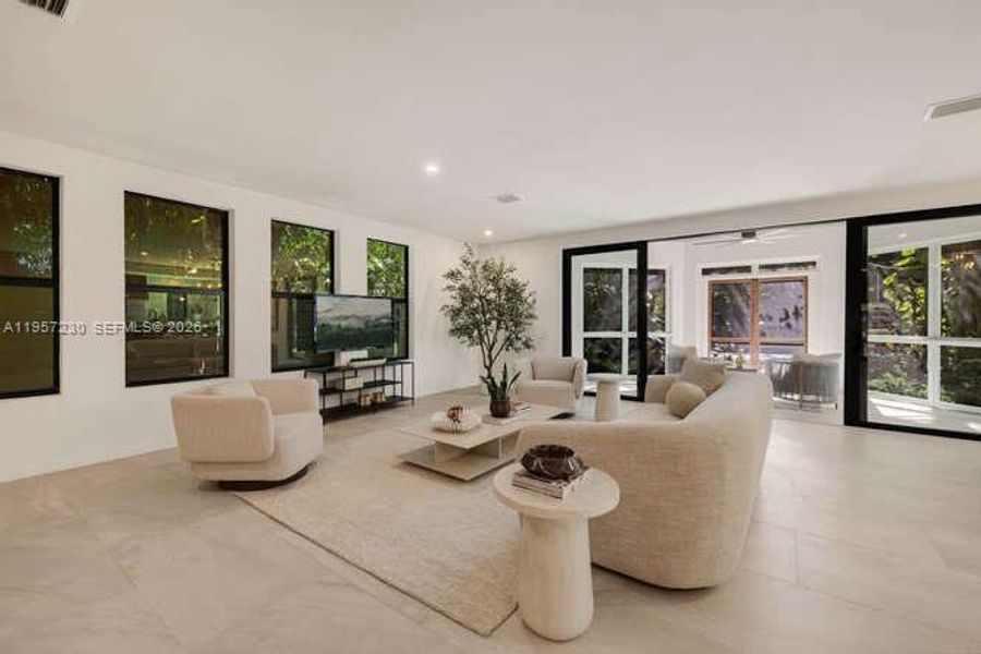 Furnished interior view inside a new home in , Miami (Image 49).
