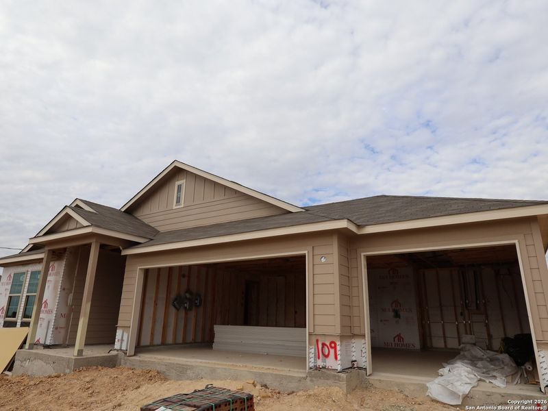 In-progress construction of a new home in Chaparral Ranch, Floresville, TX (Image 25).