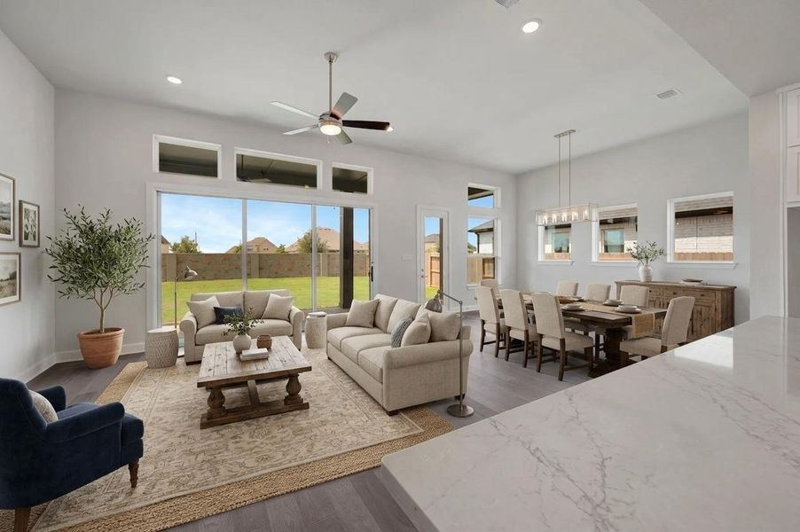 Furnished interior view inside a new home in Jordan Ranch - Premier Collection, Fulshear (Image 10).