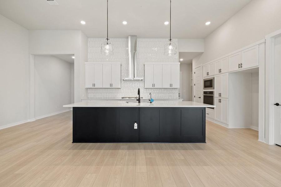 Furnished interior view inside a new home in Capitol Collection at Lariat, Liberty Hill (Image 3). Furnished interior view inside a new home in Capitol Collection at Lariat, Liberty Hill (Image 3).