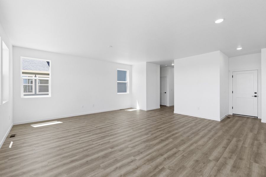 Representative unfurnished interior of a home built from the Bloom Series - Violet by Brightland Homes in Granary, Johnstown (Image 15). Representative unfurnished interior of a home built from the Bloom Series - Violet by Brightland Homes in Granary, Johnstown (Image 15).