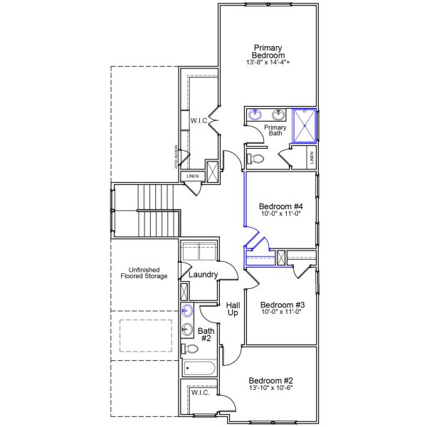 2D floor plan layout of this home in Landmark Commons, Boiling Springs, SC (Image 3). 2D floor plan layout of this home in Landmark Commons, Boiling Springs, SC (Image 3).