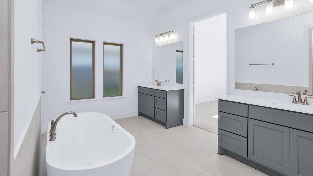 Furnished interior view inside a new home in Riceland 50', Mont Belvieu (Image 4).