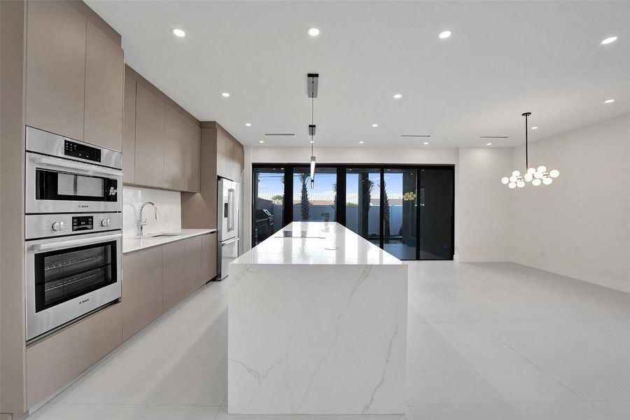 Living, Dining, Kitchen