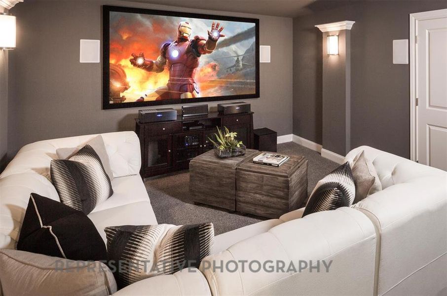 Furnished interior view inside a new home in Star Trail, Prosper (Image 13).