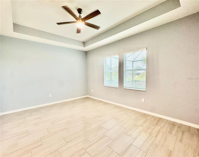 Spacious, unfurnished interior of a new home in Calusa Country Club, Lakewood Ranch (Image 28). Spacious, unfurnished interior of a new home in Calusa Country Club, Lakewood Ranch (Image 28).