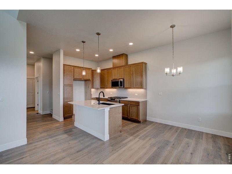 Furnished interior view inside a new home in The Lakes at Centerra - The Shores, Loveland (Image 5).