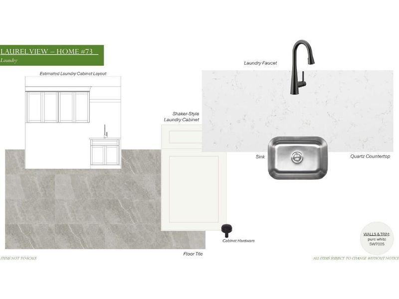 Sample of building materials used in homes in Laurel View, Suwanee (Image 42).