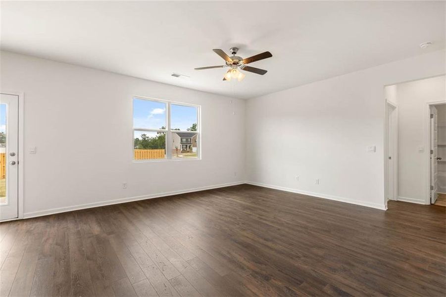 Spacious, unfurnished interior of a new home in The Reserve at Calcutta, Stockbridge (Image 33).