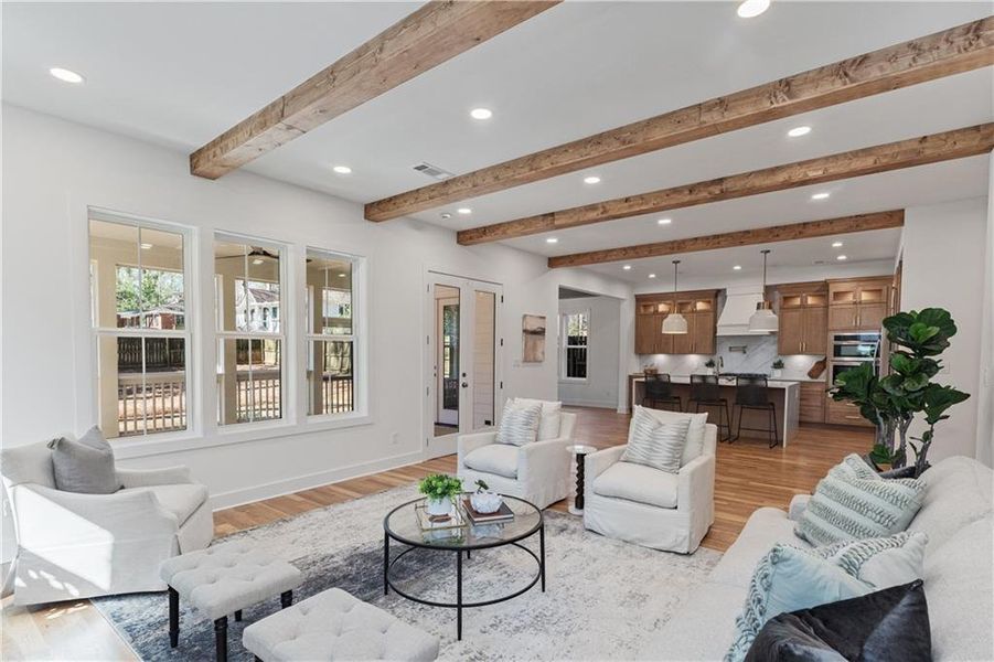 Furnished interior view inside a new home in , Decatur (Image 39).