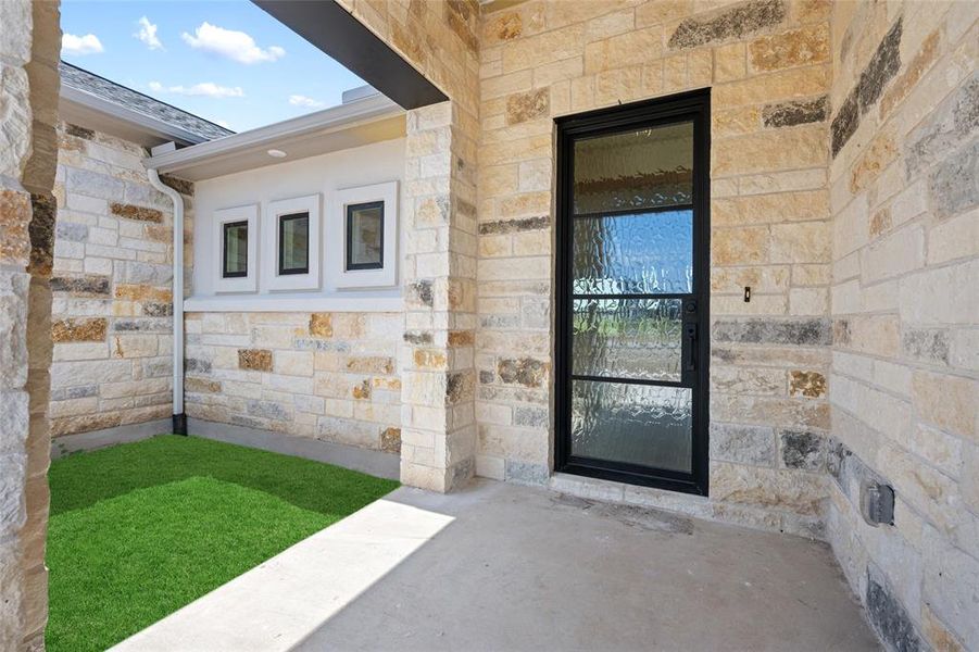 Front porch entry