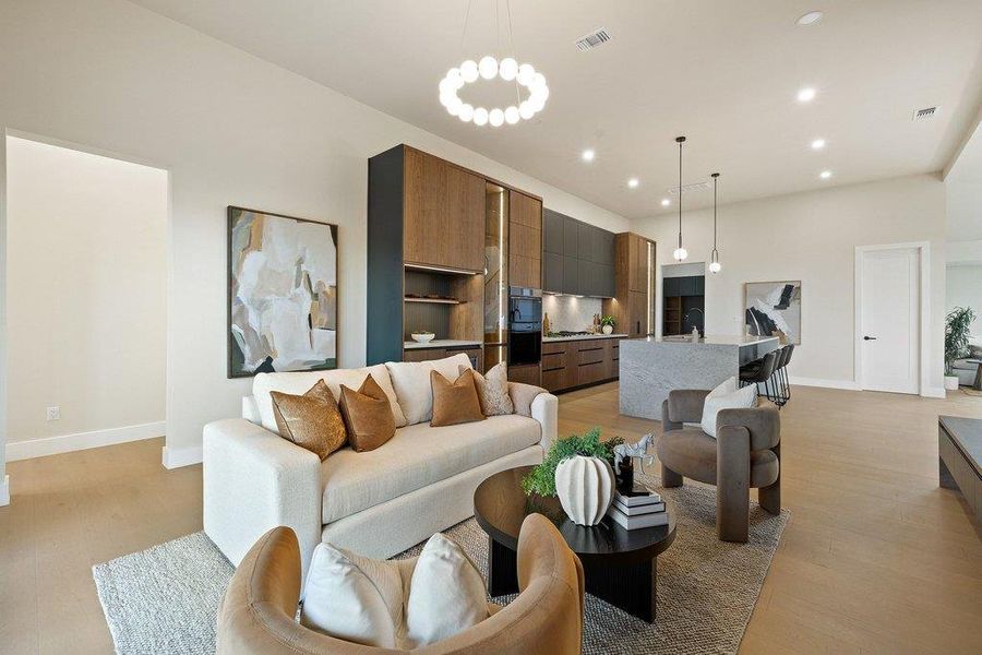 Furnished interior view inside a new home in , Leander (Image 10). Furnished interior view inside a new home in , Leander (Image 10).