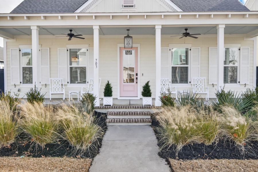 Exterior details and patio area of a home in The Domus Collection at Midtown Nexton, Summerville (Image 34). Exterior details and patio area of a home in The Domus Collection at Midtown Nexton, Summerville (Image 34).