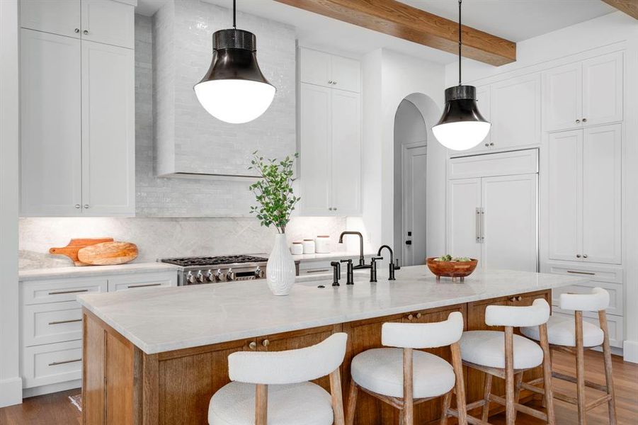 Furnished interior view inside a new home in , Dallas (Image 12).