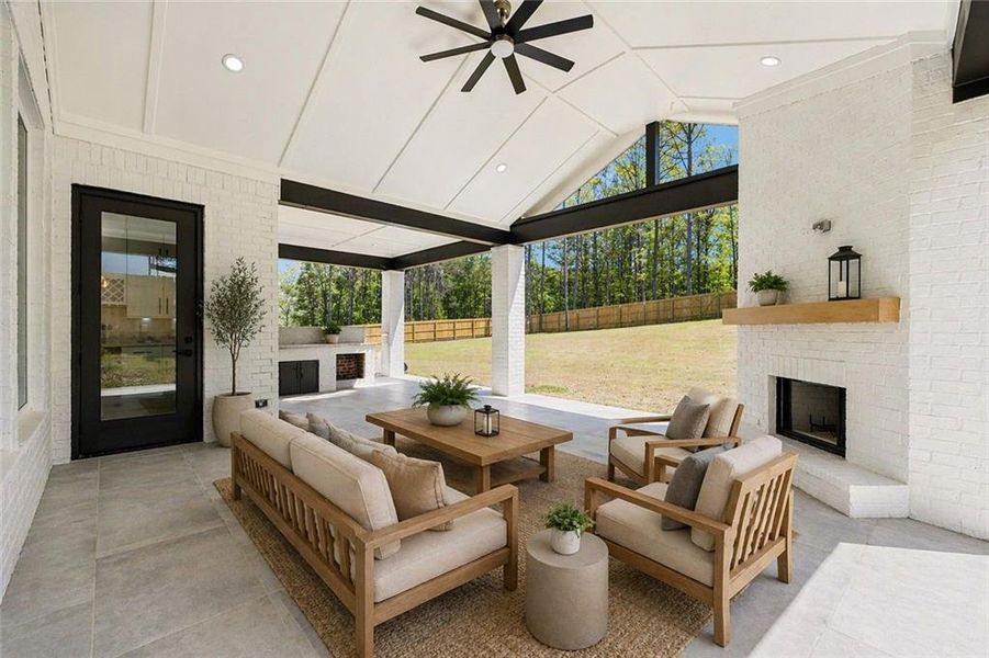 Exterior details and patio area of a home in , Grayson (Image 3).