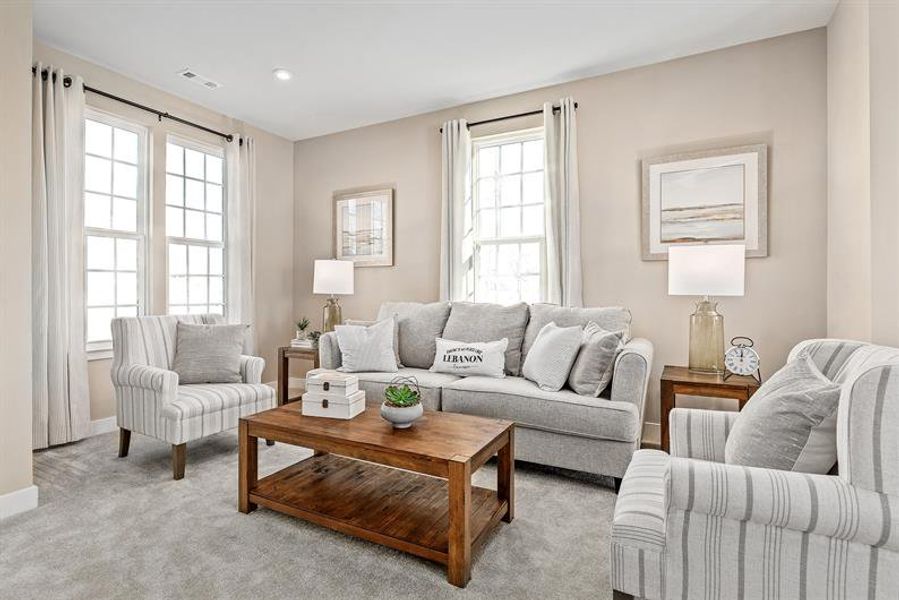 Furnished interior in a model home at Village Square in Lebanon (Image 9).