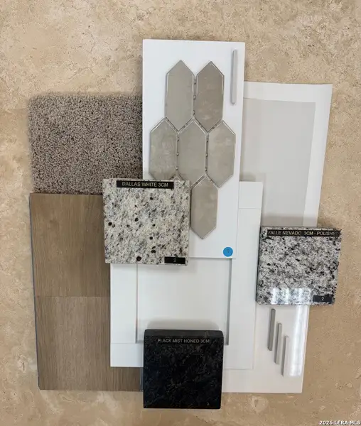 Sample of building materials used in homes in Hunters Ranch, San Antonio (Image 25).