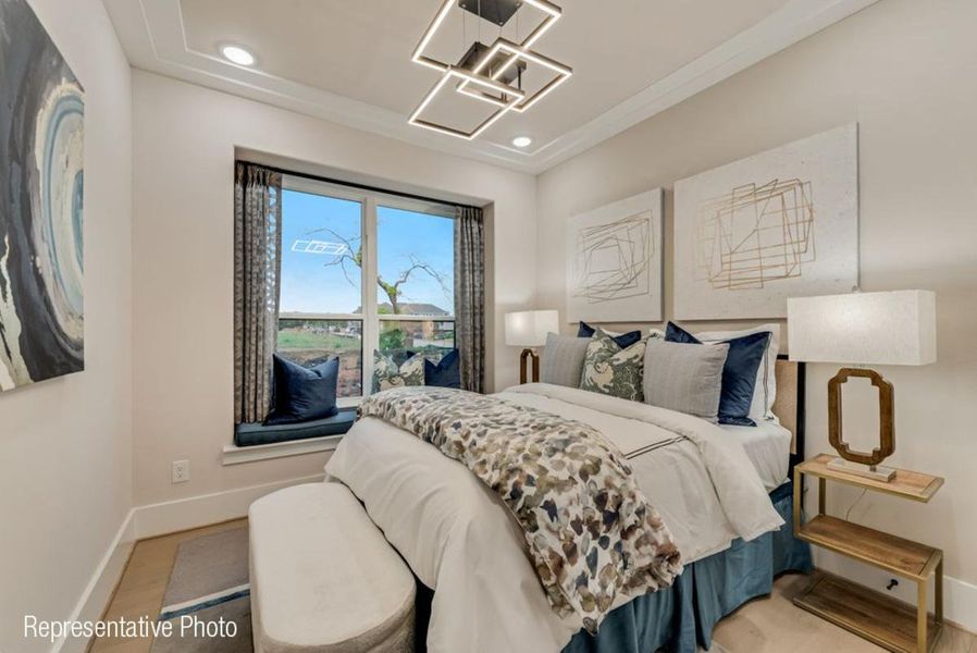 Furnished interior view inside a new home in Grand Braniff Park, Irving (Image 12).