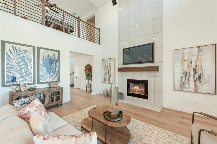 Furnished interior view inside a new home in Willow Wood, McKinney (Image 22).