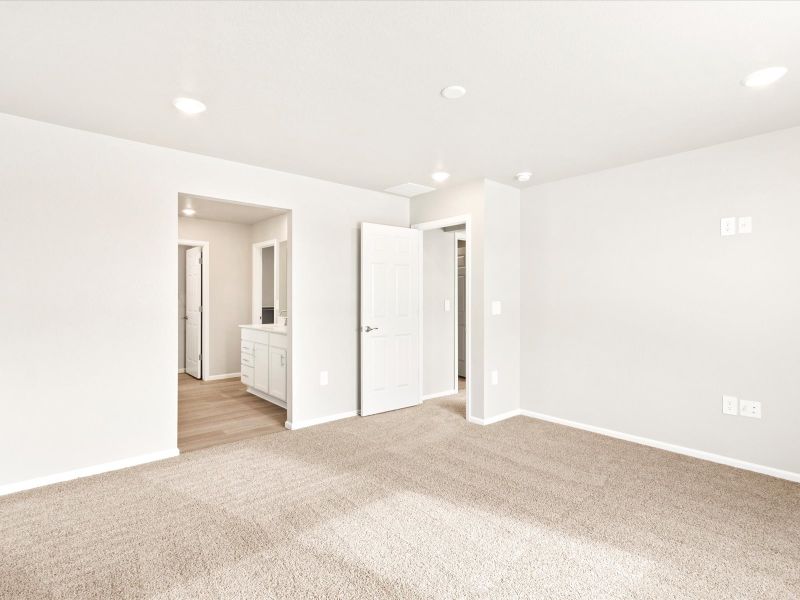 Spacious, unfurnished interior of a new home in Frontier Estates - The Flora Collection, Firestone (Image 13). Spacious, unfurnished interior of a new home in Frontier Estates - The Flora Collection, Firestone (Image 13).