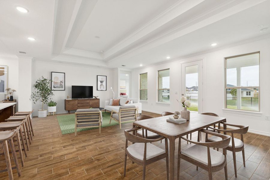 Furnished interior view inside a new home in Del Webb Fulshear, Fulshear (Image 6).