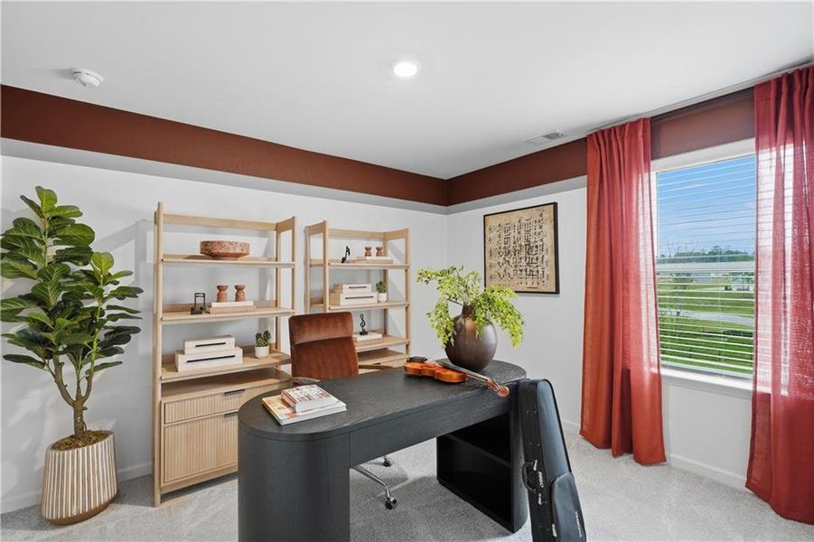 Furnished interior view inside a new home in Crossvine Village, LaGrange (Image 5).