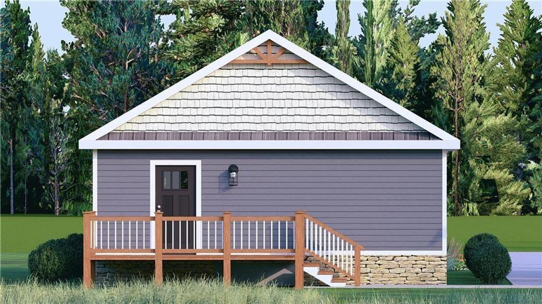 Exterior details and patio area of a home in , Griffin (Image 9).