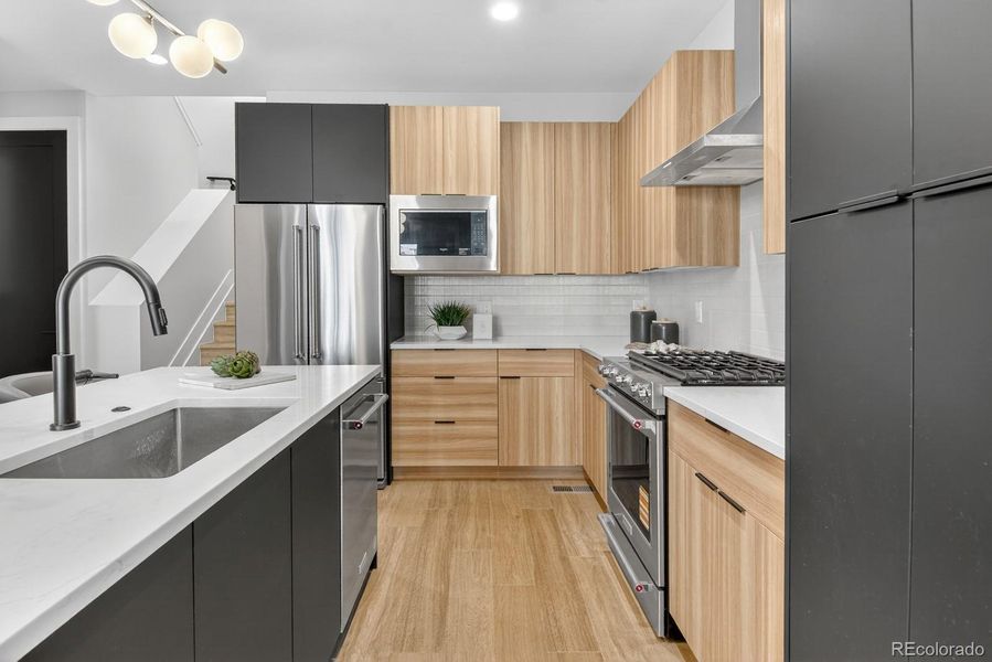 Furnished interior view inside a new home in , Denver (Image 11). Furnished interior view inside a new home in , Denver (Image 11).