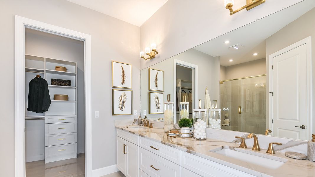 Furnished interior view inside a new home in Esplanade by the Islands Coach Homes, Naples (Image 14).