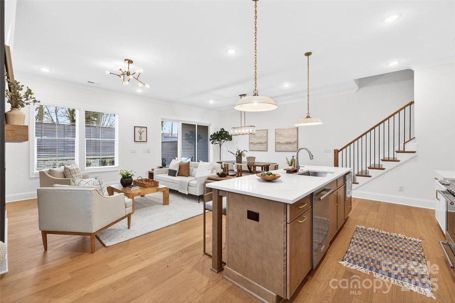 Furnished interior view inside a new home in , Charlotte (Image 18). Furnished interior view inside a new home in , Charlotte (Image 18).