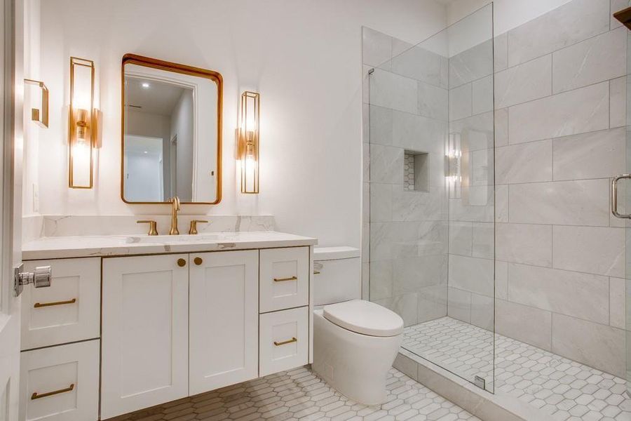 Furnished interior view inside a new home in The Residences, Irving (Image 13). Furnished interior view inside a new home in The Residences, Irving (Image 13).