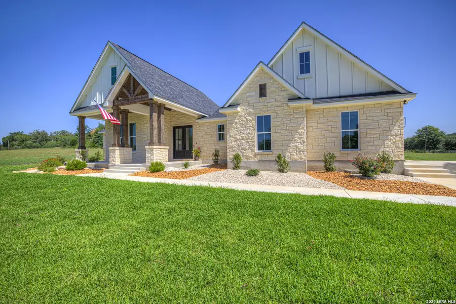 Front exterior of a new home in , Seguin, TX, highlighting curb appeal (Image 28).