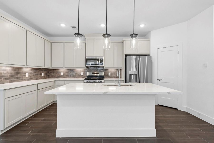 Furnished interior view inside a new home in Meridiana, Manvel (Image 8).